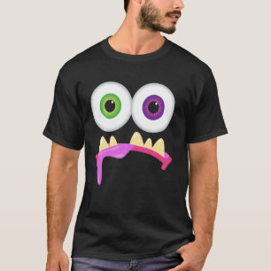Schattige Monster Face Mannen Vrouwen Goofy Kostuu T-shirt