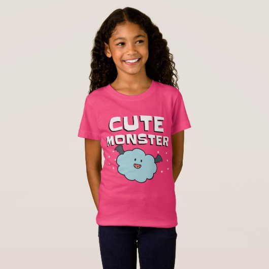 Schattige Monster Girls 'Fine Jersey T-shirt (Voorkant volledig)
