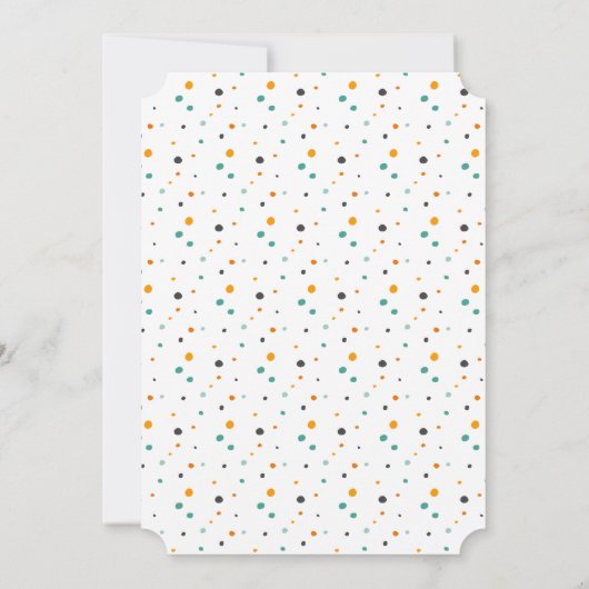 Schattige Monster Halloween Kostuumfeest Kaart (Achterkant)