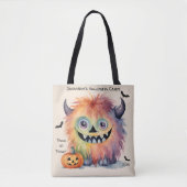Schattige Monster Halloween Snoep Tote Bag (Voorkant)