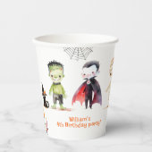 Schattige Monster Kostuumfeest Halloween Papieren Bekers (Voorkant)