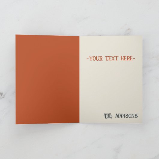 Schattige Monster Spooky Herfst Scenery Happy Hall Kaart (Binnen)