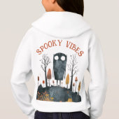 Schattige Monster Spooky Vibes Herfst landschap Ha (Achterkant)