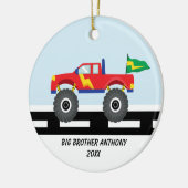 Schattige Monster Truck Big Brother Ornament (Links)
