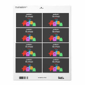 Schattige Monster Verjaardag Waterflesetiketten Etiket (Full Sheet)