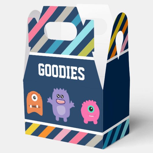 Schattige Monster Verjaardagsfeest Bedankdoosjes (Geopend)