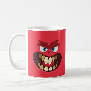 Schattige Monster voor kinderen rood ontwerp Koffiemok