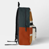 Schattige Monster Whimsical Halloween Custom Naam Bedrukte Rugzak (Links)