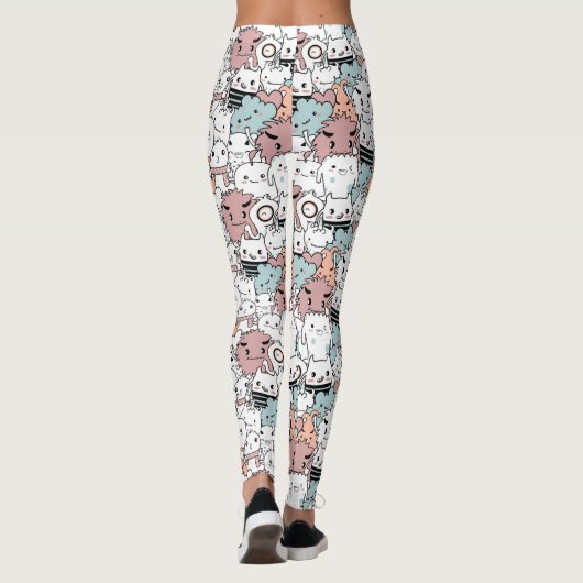 Schattige Monsters Leggings (Achterkant)