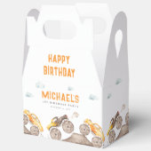 Schattige monstertrucks gunstbox bedankdoosjes (Open)