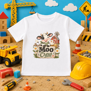 schattige Moo Crew koe boerderij baby