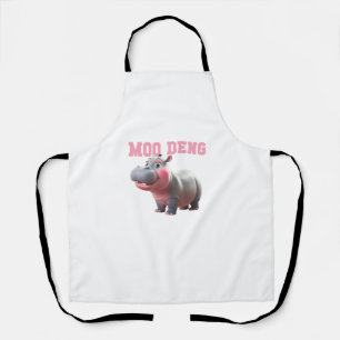 Schattige MOO DENG Baby Hippo Meisjes Kleuterschoo Schort