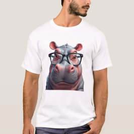 Schattige Moo-Deng-ontwerp voor Pygmy Hippo T-shirt