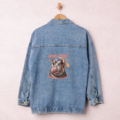 Schattige Moo Deng T-shirt Denim Jacket (Hangar)