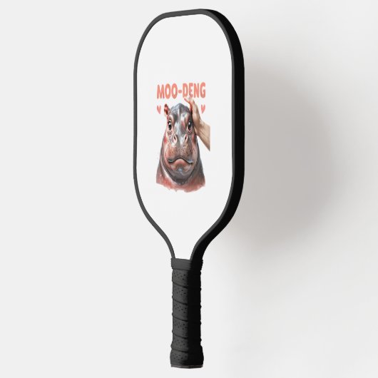 Schattige Moo Deng T-shirt Pickleball Paddle (Links)