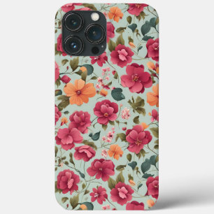 Schattige mooi bloemenvectorkunst naadloos patroon Case-Mate iPhone case