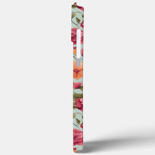 Schattige mooi bloemenvectorkunst naadloos patroon Case-Mate iPhone case (Achterkant / Links)
