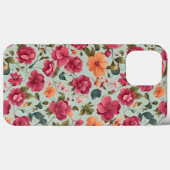 Schattige mooi bloemenvectorkunst naadloos patroon Case-Mate iPhone case (Achterkant (horizontaal))