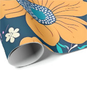 Schattige mooi bloemmotief en naadloos patroon cadeaupapier (Rol Hoek)