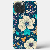 Schattige mooi bloemmotief en naadloos patroon Case-Mate iPhone case (Achterkant)
