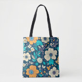 Schattige mooi bloemmotief en naadloos patroon tote bag (Voorkant)