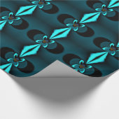 Schattige mooi en mooi blauw schild geweldig ontwe cadeaupapier (Hoek)