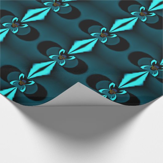 Schattige mooi en mooi blauw schild geweldig ontwe cadeaupapier (Hoek)