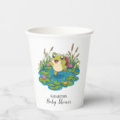 Schattige mooi kikker Baby shower Papieren Bekers (Voorkant)