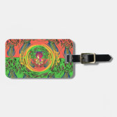 Schattige mooi & mooi bloemenmotief Art Print Desi Bagagelabel (Voorkant horizontaal)