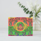 Schattige mooi & mooi bloemenmotief Art Print Desi Briefkaart (Staand voorkant)