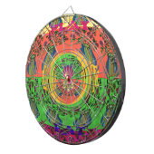 Schattige mooi & mooi bloemenmotief Art Print Desi Dartbord (Voorkant Rechts)