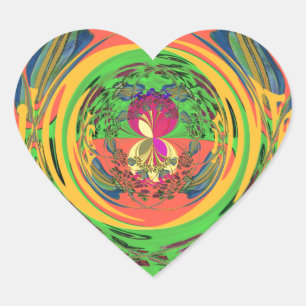 Schattige mooi & mooi bloemenmotief Art Print Desi Hart Sticker