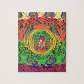 Schattige mooi & mooi bloemenmotief Art Print Desi Legpuzzel (Verticaal)