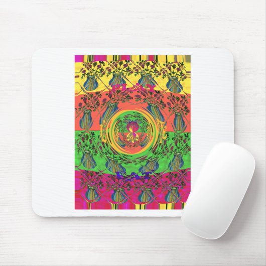Schattige mooi & mooi bloemenmotief Art Print Desi Muismat (Met muis)