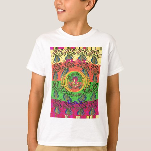 Schattige mooi & mooi bloemenmotief Art Print Desi T-shirt (Voorkant)