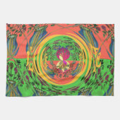 Schattige mooi & mooi bloemenmotief Art Print Desi Theedoek (Horizontaal)