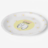 Schattige mooi roze. papieren bordje (Gekanteld)