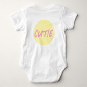 Schattige mooi roze. romper (Achterkant)