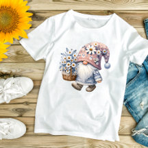 Schattige Mooie Madelief Bloem Kabouter Vrouwen