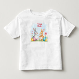 Schattige Mooie Paashaas Moderne Collectie Kinder Shirts
