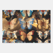 Schattige Mooie Vlinders  Inpakpapier Vel (Voorkant 3)