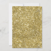 Schattige Moon Navy blauw en goud Baby shower Kaart (Achterkant)