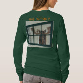 Schattige Moose Afbeelding Lijst in Window Got Moo T-shirt (Achterkant)