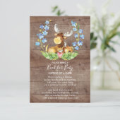 Schattige Moose Baby shower Boek voor Baby Kaart (Staand voorkant)