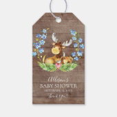 Schattige Moose Baby shower Favor Gift Label Cadeaulabel (Voorkant)