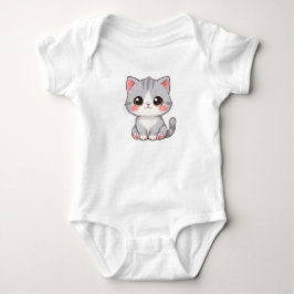 Schattige Moppige Cartoon Babykat Romper