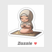 Schattige Motivatie islamitisch gebed voor islamit Sticker (Vel)