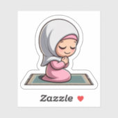 Schattige Motivatie islamitisch gebed voor islamit Sticker (Vel)