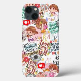 Schattige Motivatie – Positieve Quote Kawaii Case-Mate iPhone Case
