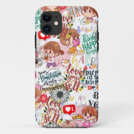 Schattige Motivatie – Positieve Quote Kawaii Case-Mate iPhone Case